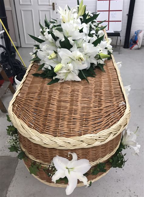 Wicker Coffin by Sarahs Rose Garden Florists Funeral Tributes, It's ...