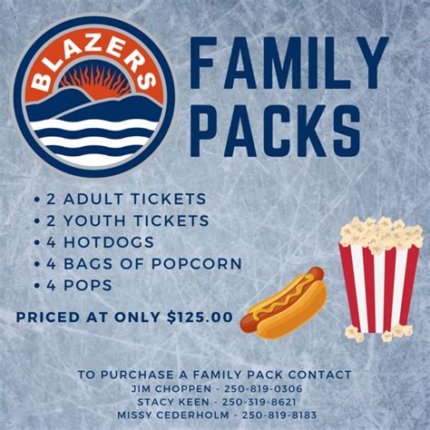 Family Ticket Pack – Kamloops Blazers