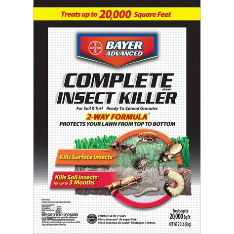 Bayer Advanced Complete Insect Killer Granules for Soil & Turf, 20 lbs ...