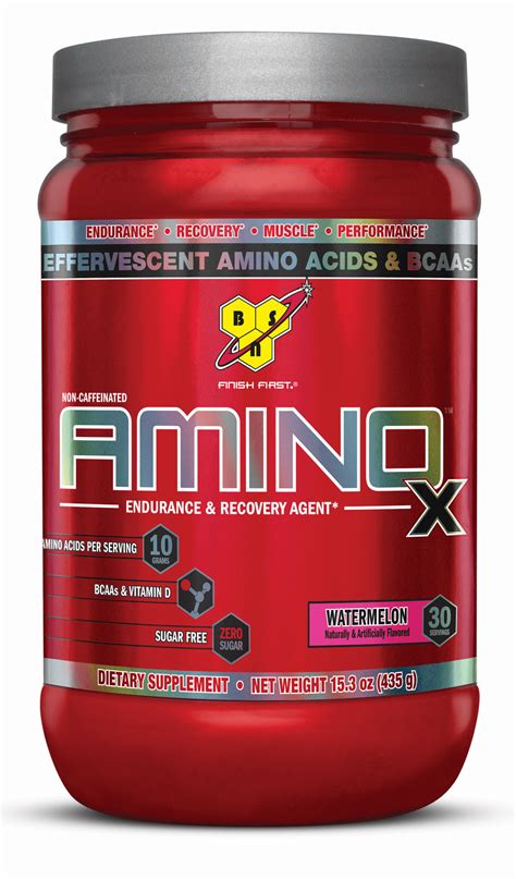 BSN Amino X Edge Amino Acids + BCAA Powder, Watermelon, 30 Servings - Walmart.com