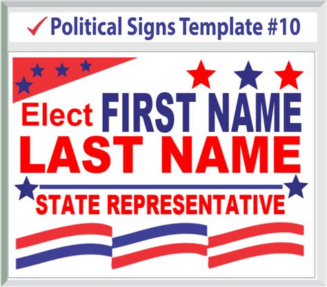 Political Sign Template