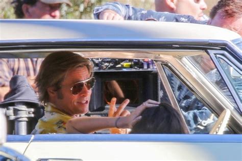 Brad Pitt On ‘Once Upon A Time In Hollywood’ Set: Photos – Hollywood Life