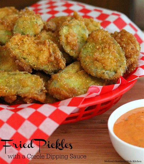 Fried Pickles With A Creole Dipping Sauce ...