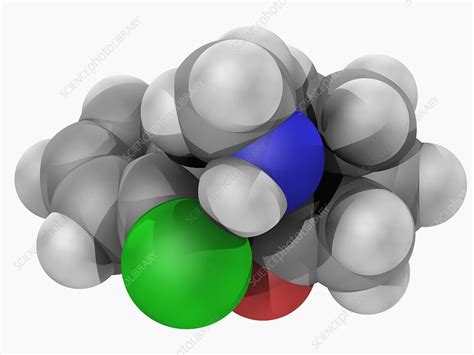 Ketamine drug molecule - Stock Image - F004/7133 - Science Photo Library