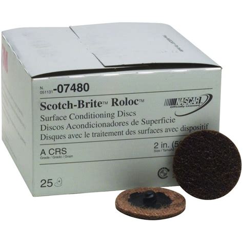 3M 07481 - Scotch-Brite Surface Conditioning Disc, Roloc, 2 inch - Medium (25 Pack) - FREE ...