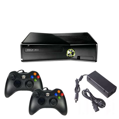 Xbox 360 Slim Console with 2 controllers from 2P Gaming