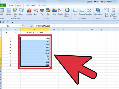 How to Use Excel's SUMSQ Function to Find Sum of Squares: 8 Steps