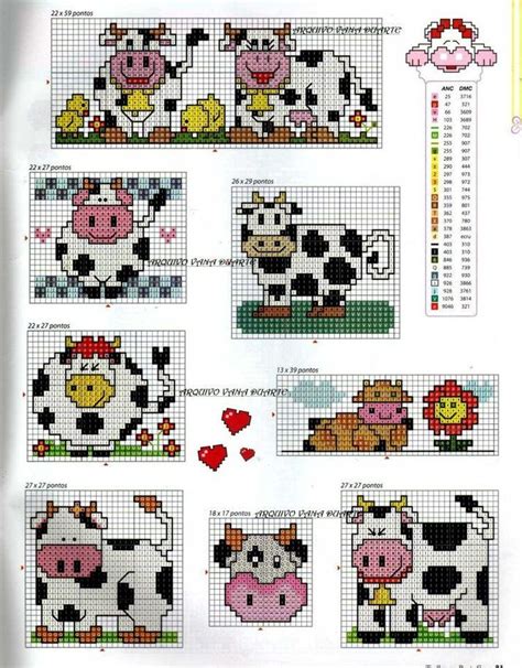 Cow cross stitch | Cross stitch cow, Cross stitch designs, Cross stitch animals