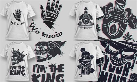 Set of vector creative prints for T-shirts, it can be useful to many people. This | Tshirt ...