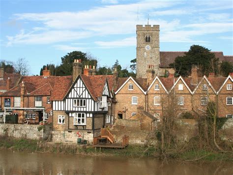 "The parish church overlooks the village of Aylesford, Kent" by Paul D at PicturesofEngland.com