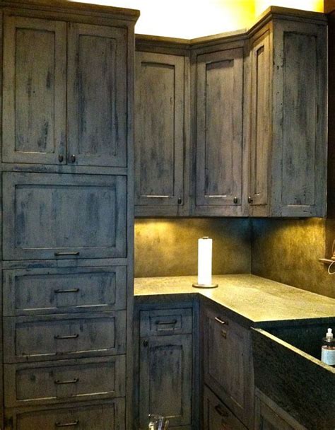 Faux Finishing Cabinets and Furniture | Grey kitchen cabinets, Kitchen cabinets, Grey kitchen