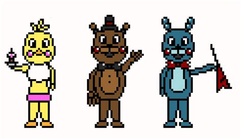 FNAF 2 pixel art by NimoweryTheKing on DeviantArt