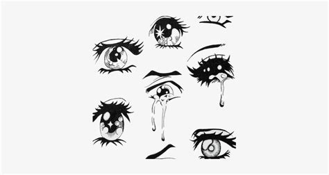 Eyes Crying Anime - Draw Anime Eyes Transparent PNG - 357x357 - Free Download on NicePNG