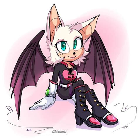 Magenta on Instagram: “Rouge the Bat,Sonic Movie Style(My design)🖤 ...