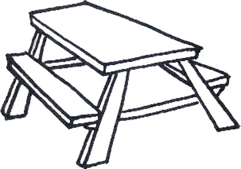 Download Picnic Table Icon - Drawing Of A Picnic Table Clipart (#5523790) - PinClipart
