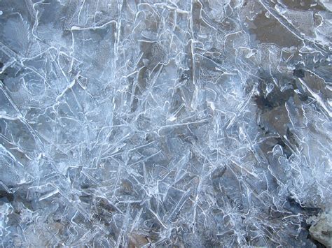 Ice Texture: Stunning Ice Crystals in Winter