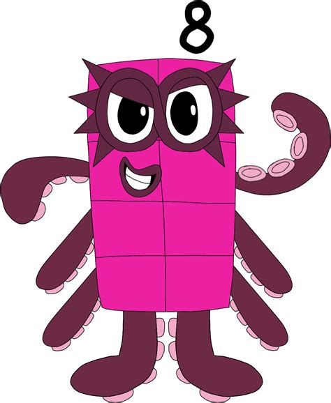 (Numberblocks) eight octoblock by angrychenyu on DeviantArt