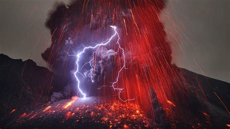 Volcano Lightning Wallpapers - Top Free Volcano Lightning Backgrounds ...