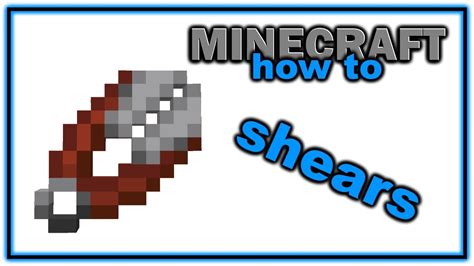 How to Craft and Use Shears in Minecraft! | Easy Minecraft Tutorial - YouTube