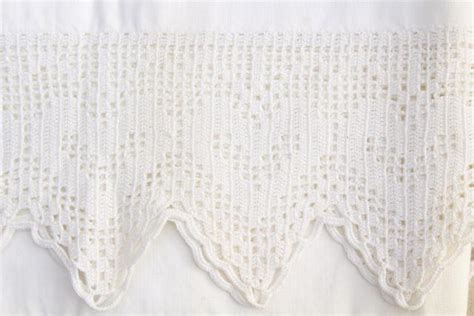 vintage all white lace trimmed cotton pillowcases, eyelet embroidery trim & crochet edgings