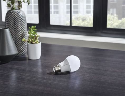 The Samsung SmartThings smart bulb turns on with voice control