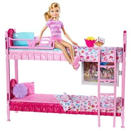 Barbie Sisters Bunk Beds Play Set | Barbie doll accessories, Barbie ...