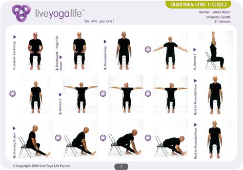 Yoga with a Chair Complete Set (Classes 1 to 7) | Live Yoga Life