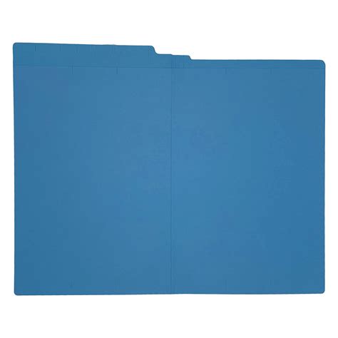 14pt Dark Blue Folders, Full Cut 2-Ply END TAB, Legal Size (Box of 50)