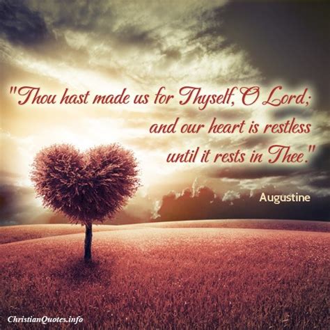 Augustine Quote - Heart Is Restless | ChristianQuotes.info