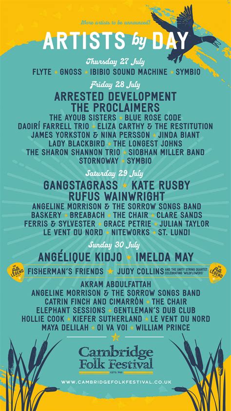 Explore the 2023 Cambridge Folk Festival line up! | Cambridge Live