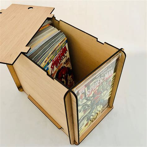 Comic Book Storage Box with Comic Book Display