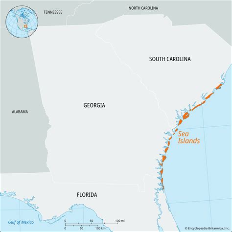 Sea Islands | United States, Georgia, South Carolina, Map, & Facts ...