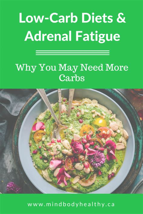 A Low-Carb Diet When You Have Adrenal Fatigue - Mind Body Healthy Holistic Nutrition