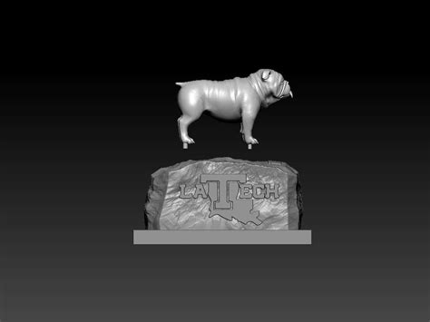 NCAA - LOUISIANA TECH UNIVERSITY MASCOT STATUE - 3d Print | 3D models ...