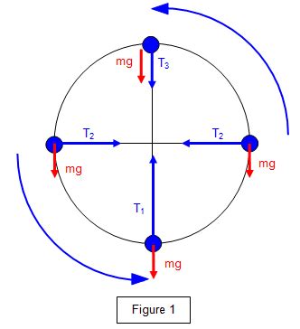 Resultant force in vertical circular motion