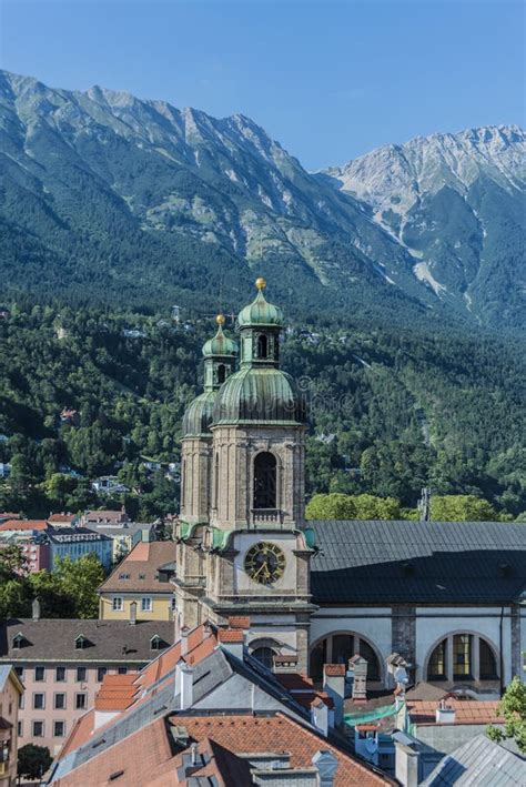 Cathedral of St. James in Innsbruck, Austria. Stock Image - Image of ...