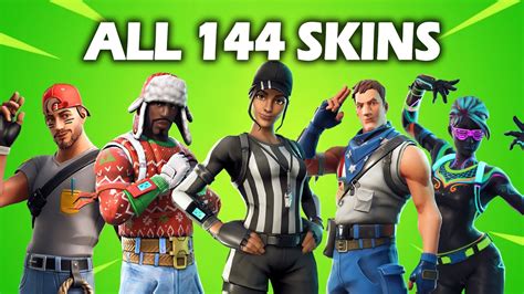 All Uncommon Skins In Fortnite (all 800 v-bucks skins) - YouTube