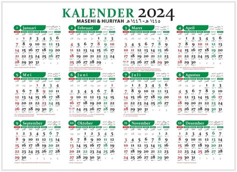 Kalender 2024 Lengkap Dengan Hijriyah Dan Jawa - Hilde Laryssa