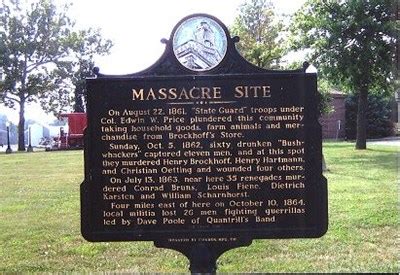 Massacre Site - Concordia, MO - Missouri Historical Markers on Waymarking.com