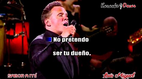 Sabor a mi Luis Miguel Karaoke - YouTube