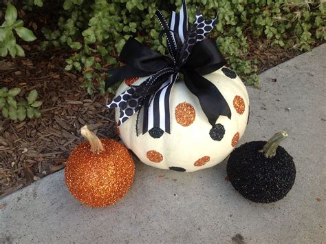 painted and glitter pumpkins! Halloween | Glitter paint pumpkins ...