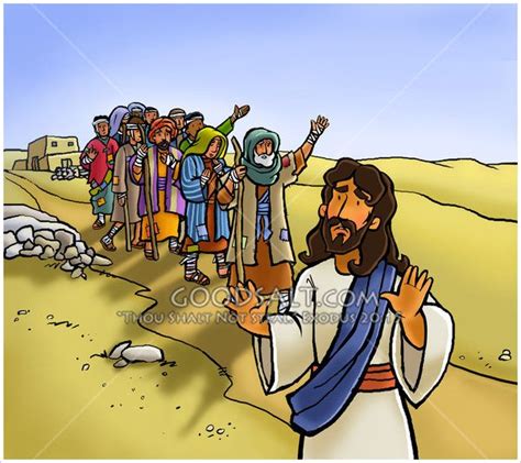 Jesus sees a group of ten lepers on the road who are pleading for healing, crying "Have mercy on ...