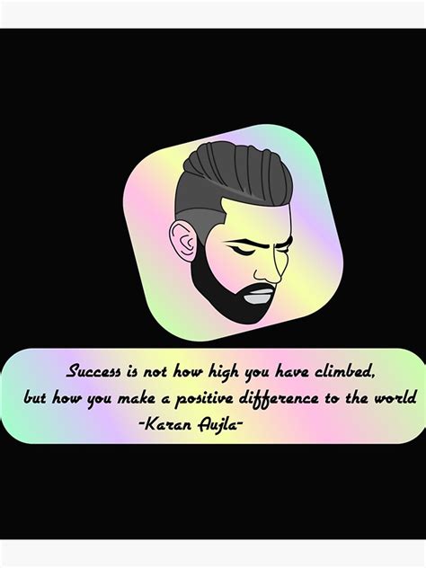 "Karan Aujla best quotes about success " Poster by MusicRelax | Redbubble