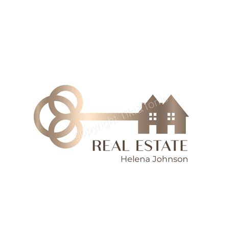 Real Estate Logo Design Premade Logo Design Gold Key Logo House Logo Home Logo Realtor Logo ...