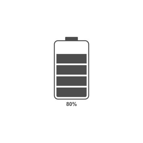 simple battery icon with showing percentage 7357141 Vector Art at Vecteezy