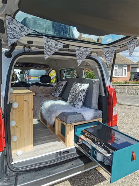 Citroen Berlingo Micro Camper Conversion Ideas Small Camper Vans, Tiny Camper, Car Camper, Small ...