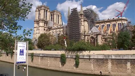 A year after the Notre-Dame fire, restoration is suspended amid Covid ...