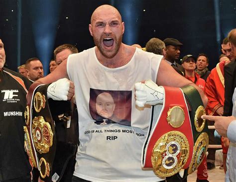 Tyson Fury wins heavyweight championship, sings Aerosmith in the ring