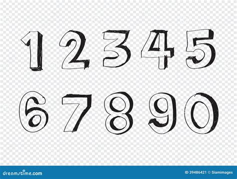 Sketch Numbers And Mathematics Symbols Cartoon Vector | CartoonDealer ...