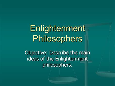 Enlightenment Philosophers